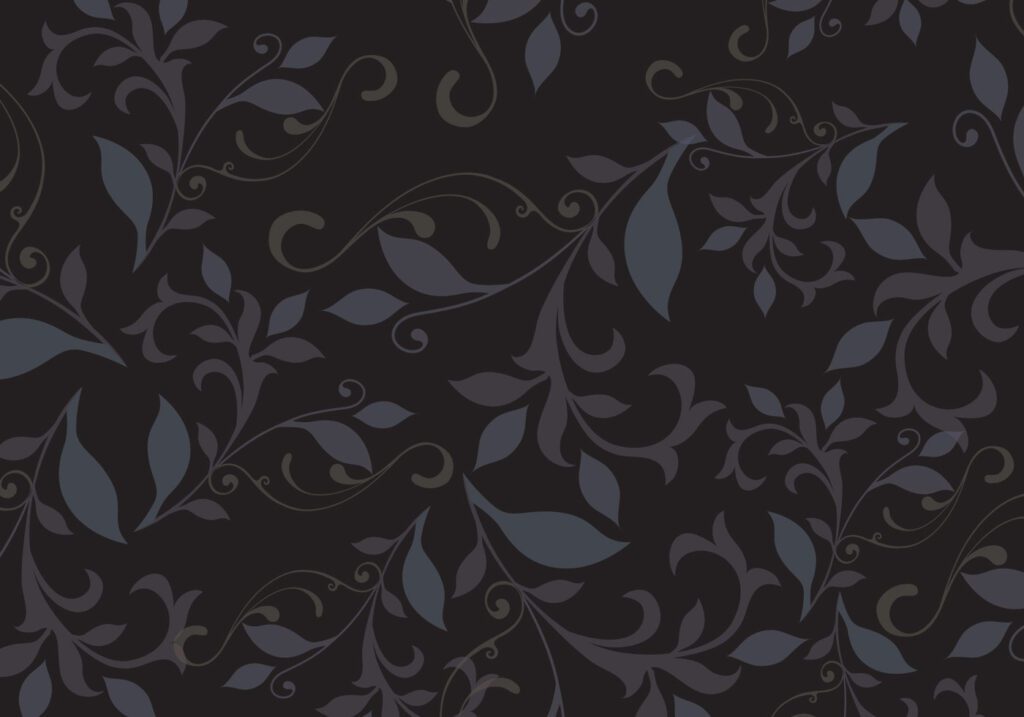 Dark floral pattern background vector Free Vector and Free SVG