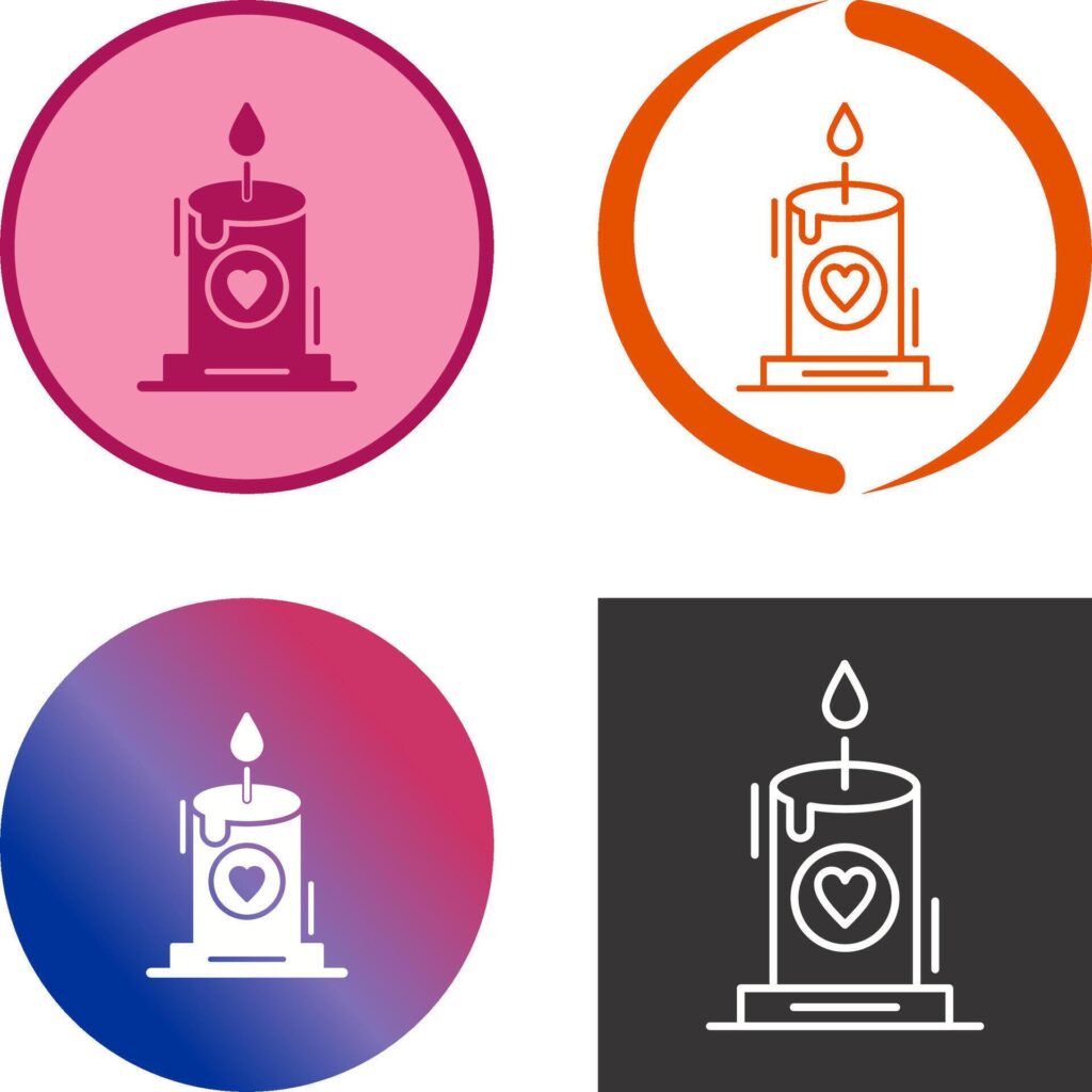 Candle Icon Design Stock Free