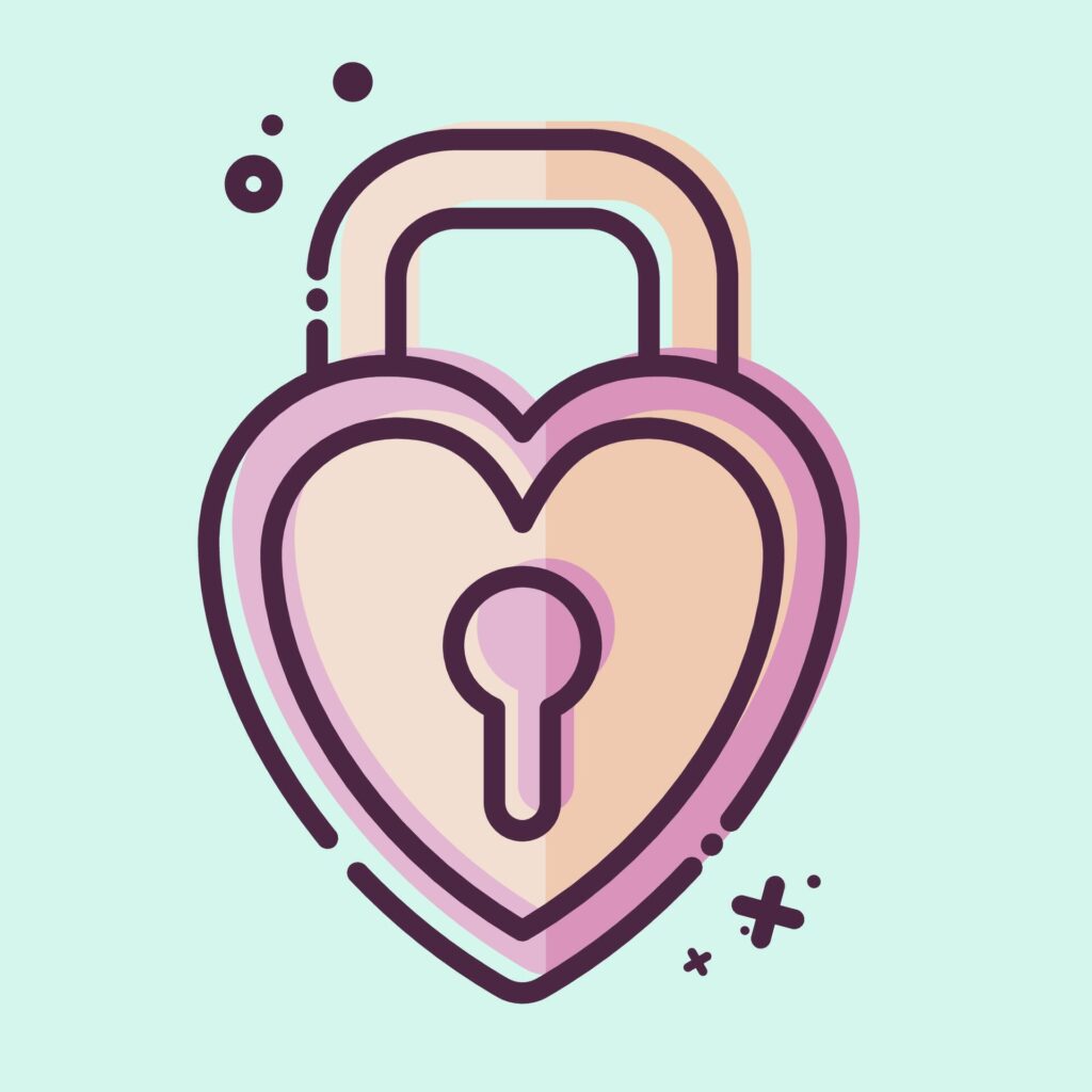 Icon Padlock 2. related to Security symbol. MBE style. simple design illustration Stock Free