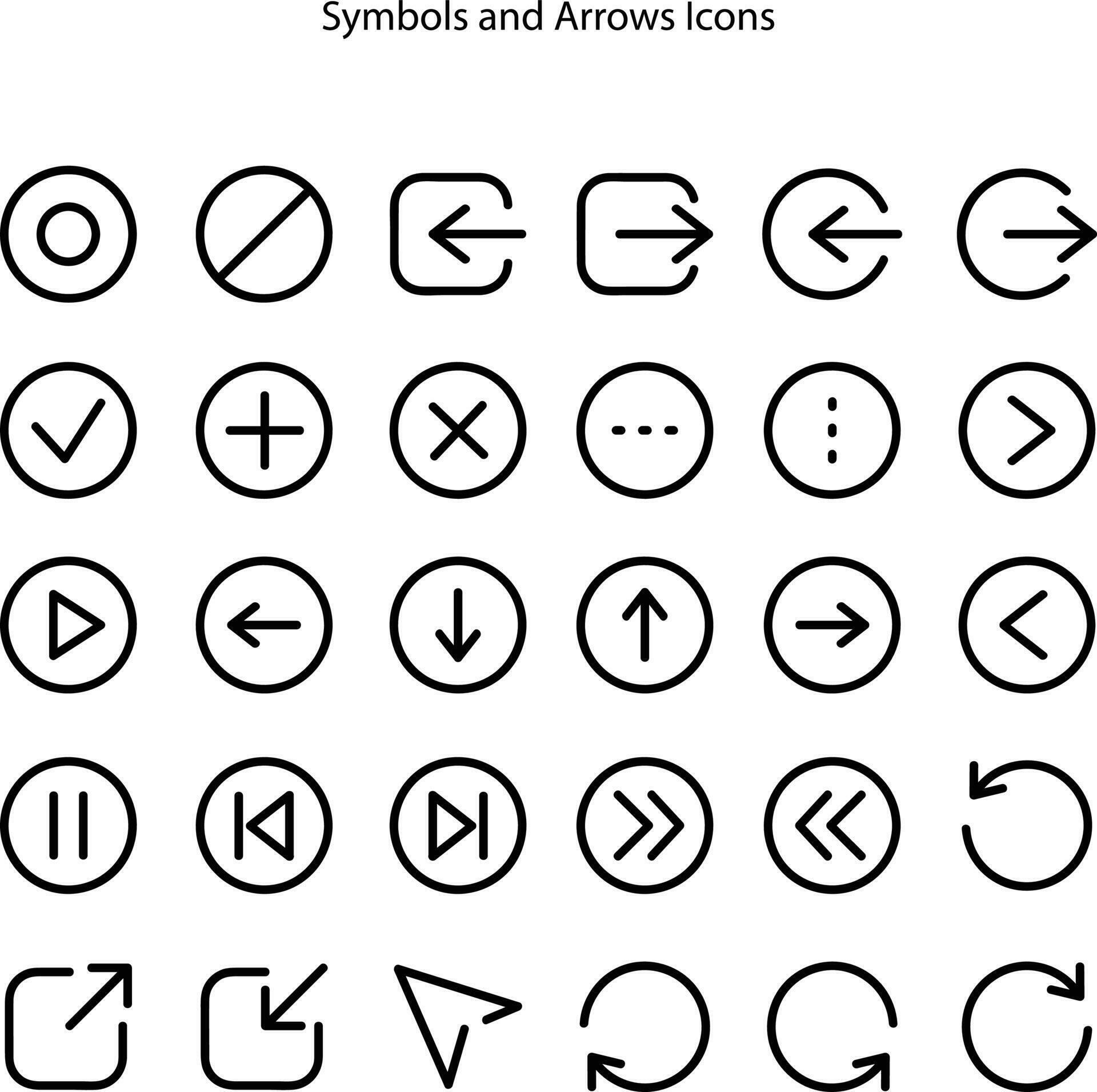 Arrows big black set icons. Arrow icon. Arrow vector collection. Arrow. Cursor. Modern simple arrows. Vector illustration Stock Free