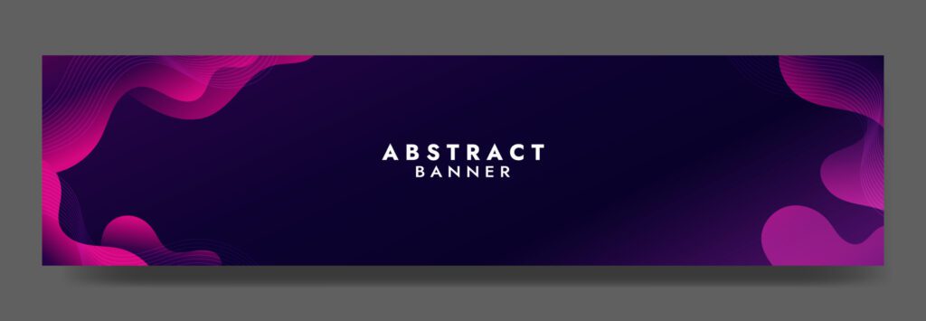 Abstract Blue Fluid Wave Banner Template Free Vector