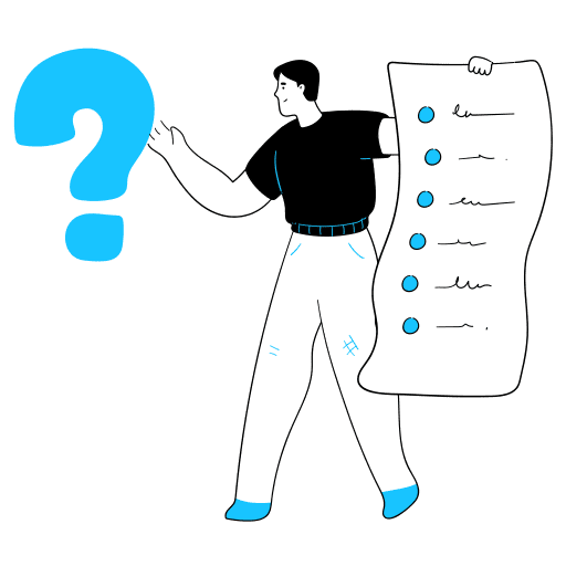 Support, question, faq illustration