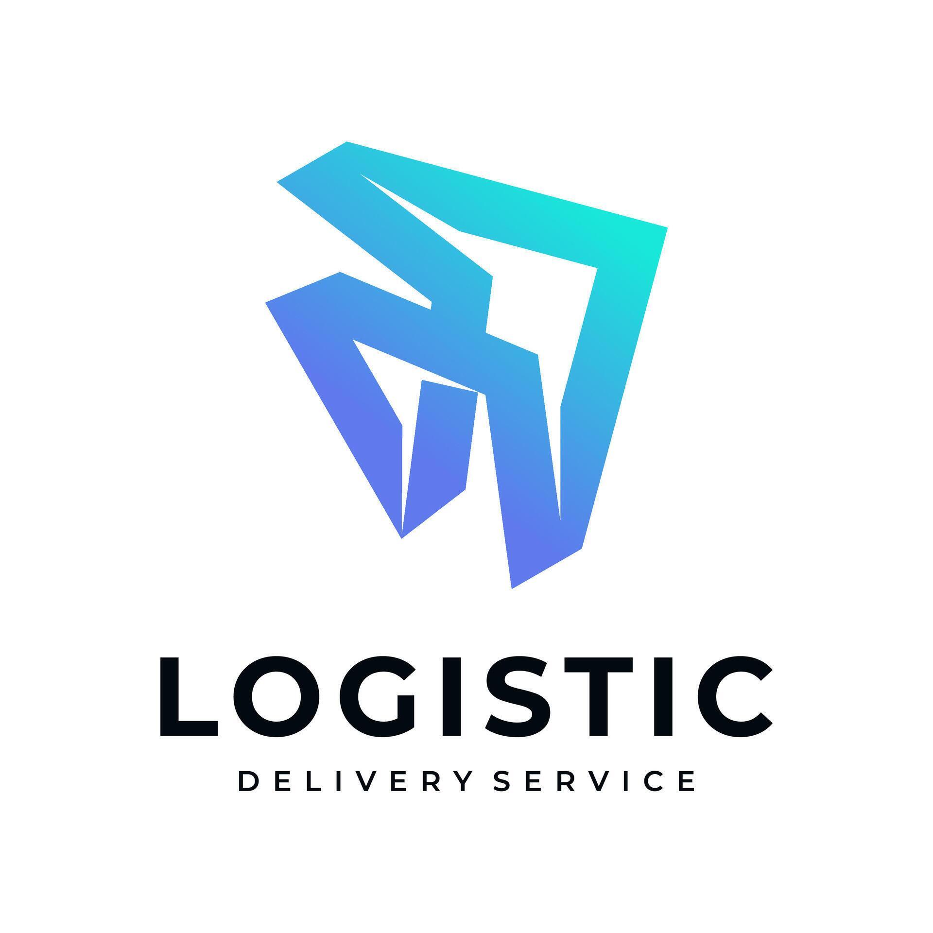 Logistic Logo, arrow design logo template, vector illustration Stock Free