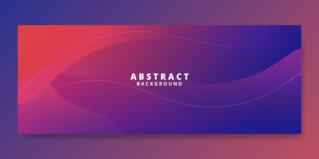 Abstract Violet Fluid Wave Banner Template Free Vector