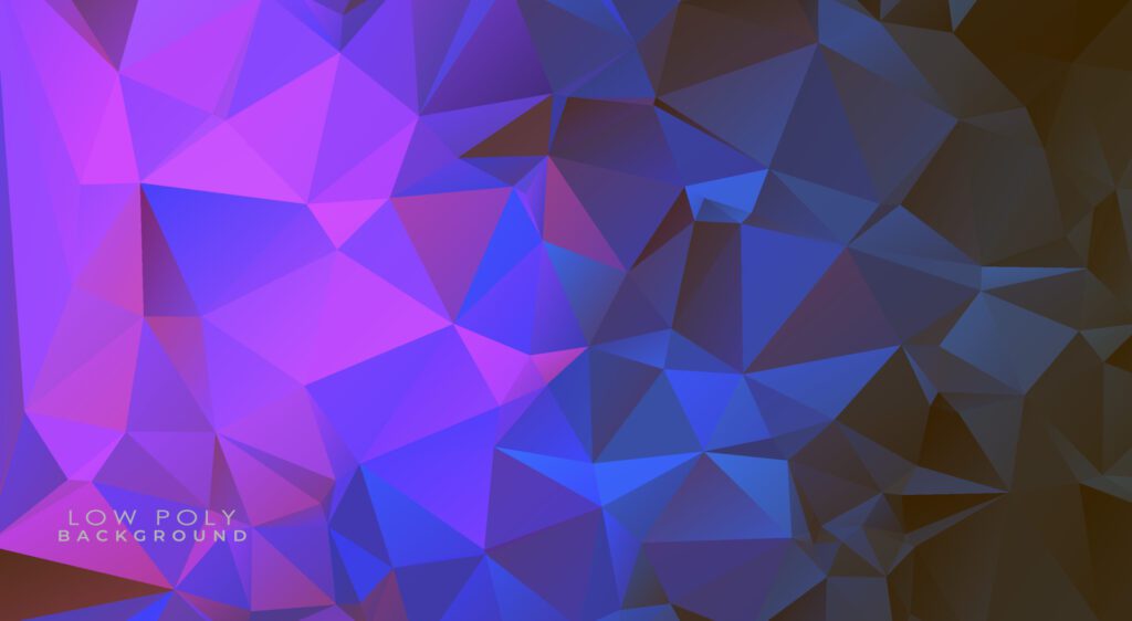 Colorful low poly background Free Vector and Free SVG