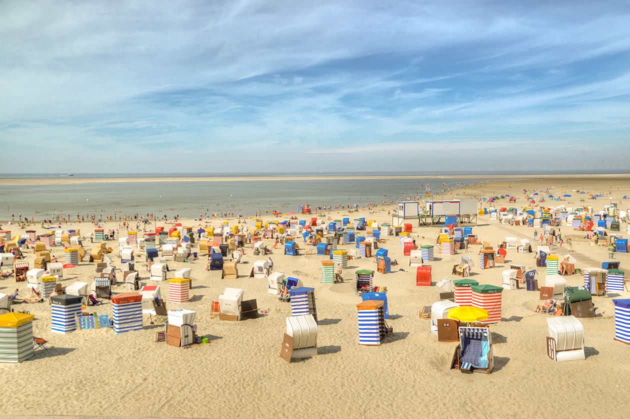 Borkum beach Stock Free