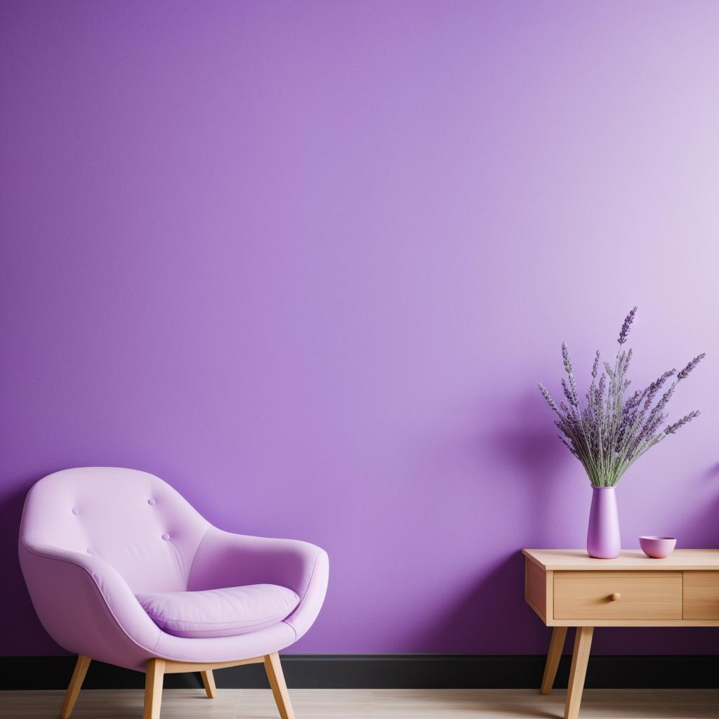 Lavender colour wall by by @ai_generated