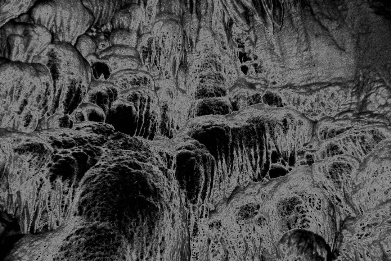 Solarized cave growths Stock Free