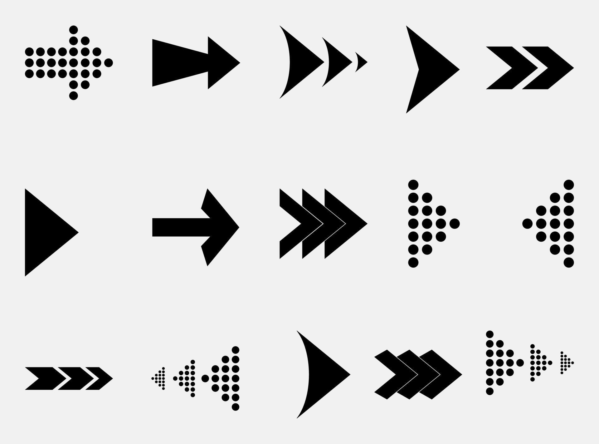 arrow icons collection set Stock Free