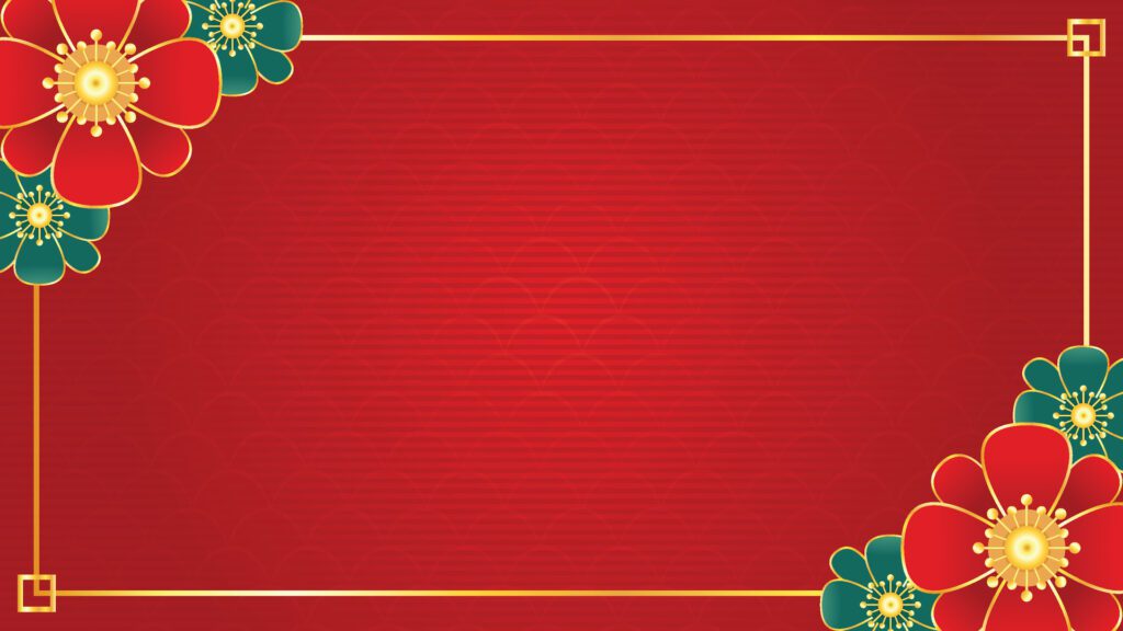 Lunar new year wallpaper. Chinese background vector. free space for text. Free Vector