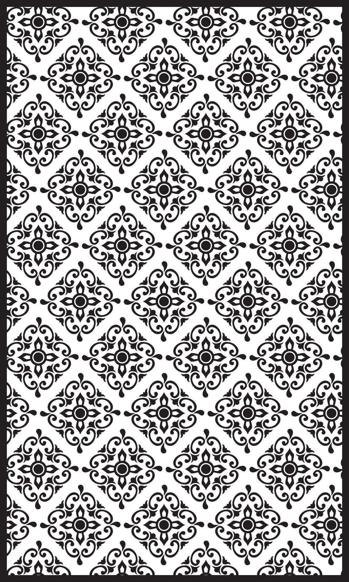 ornament pattern design for interior. vector illustration Free Vector