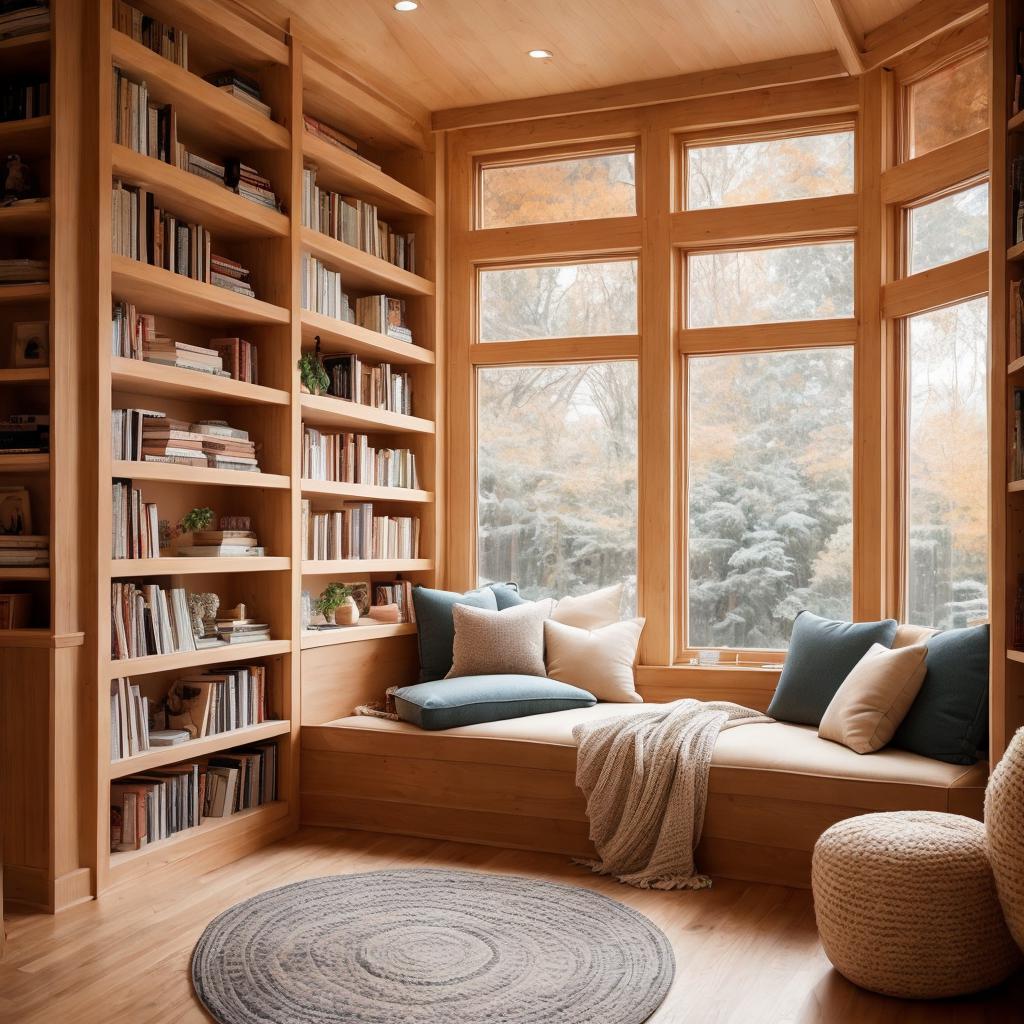 “Interior design, cozy reading by @ai_generated