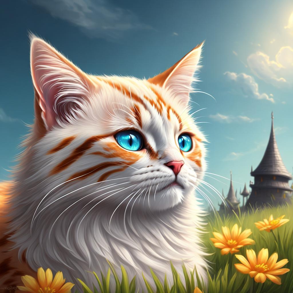 Kittycorn Digital painting,Highly detailed,Concept by @ai_generated