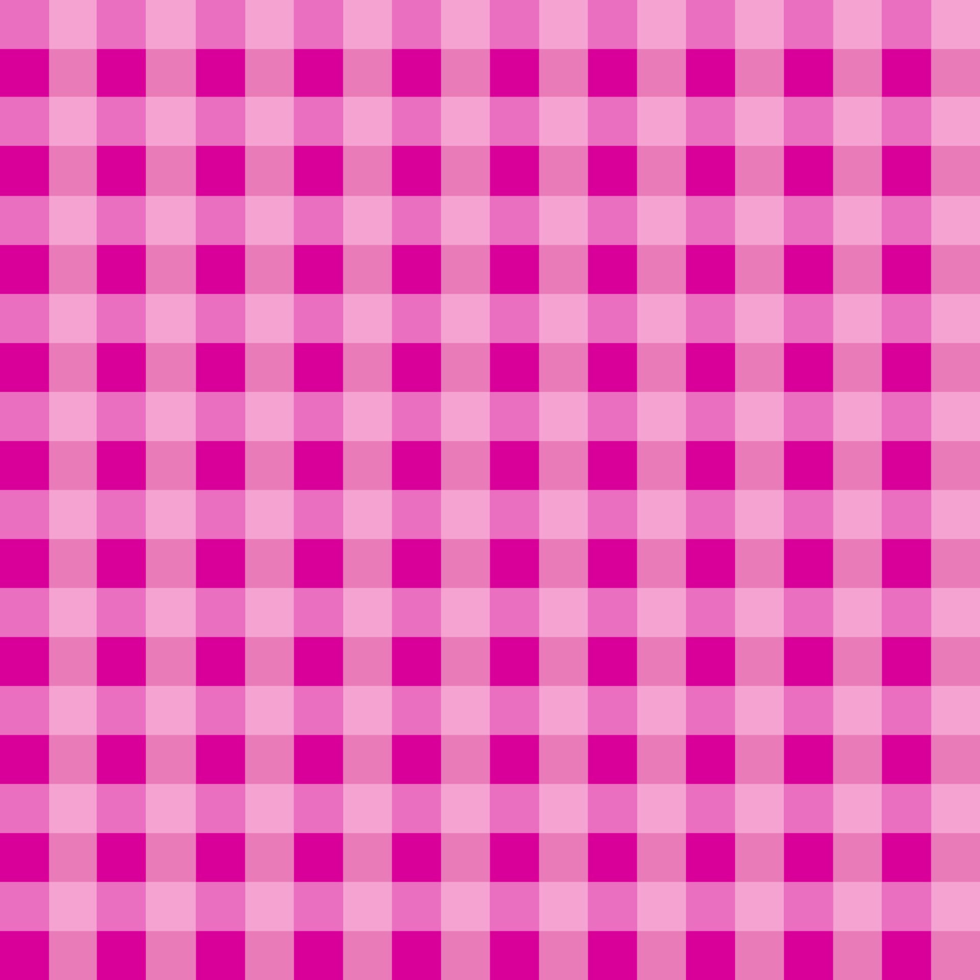 Pink Gingham Tablecloth Pattern Free Vector