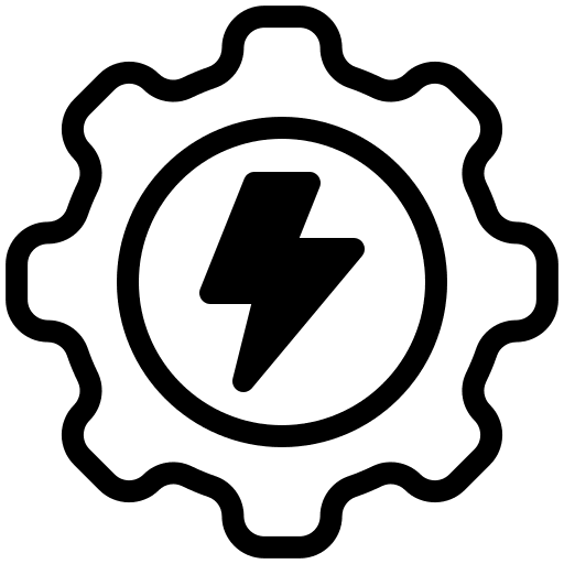 Settings, electronics, electricity icon