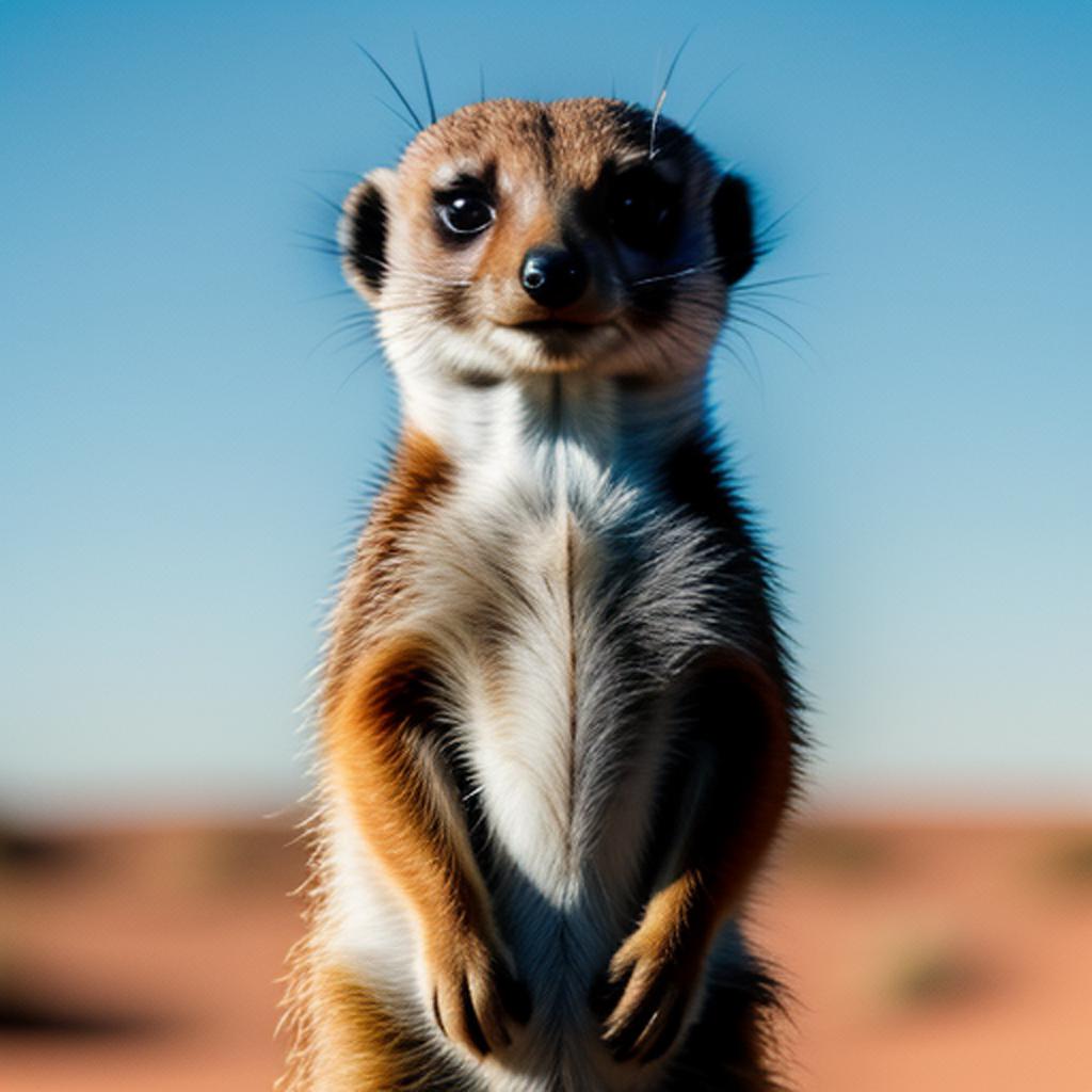 Meerkat wearing an argentinian by @ai_generated