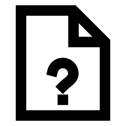 File, question icon