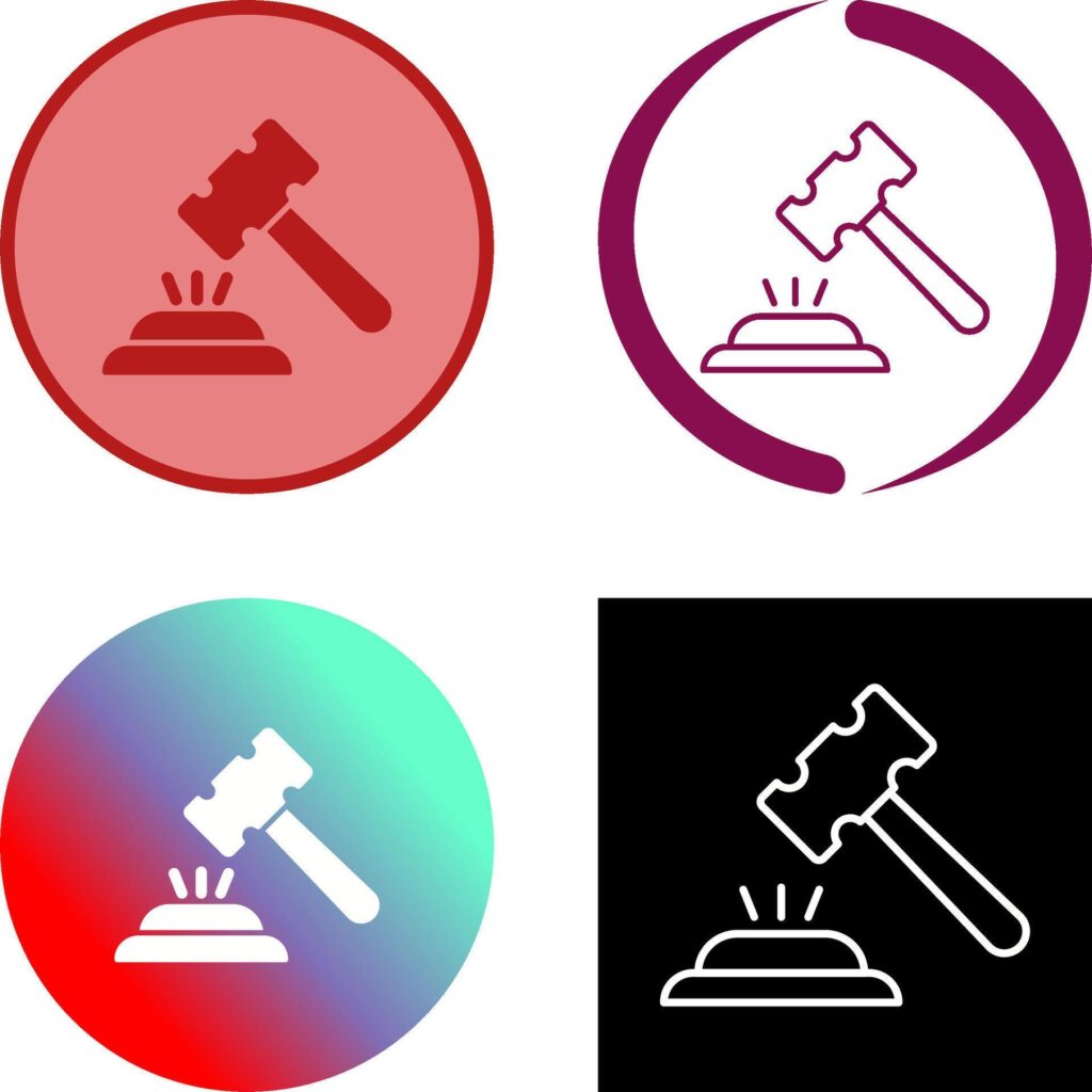 Gavel Icon Design Stock Free