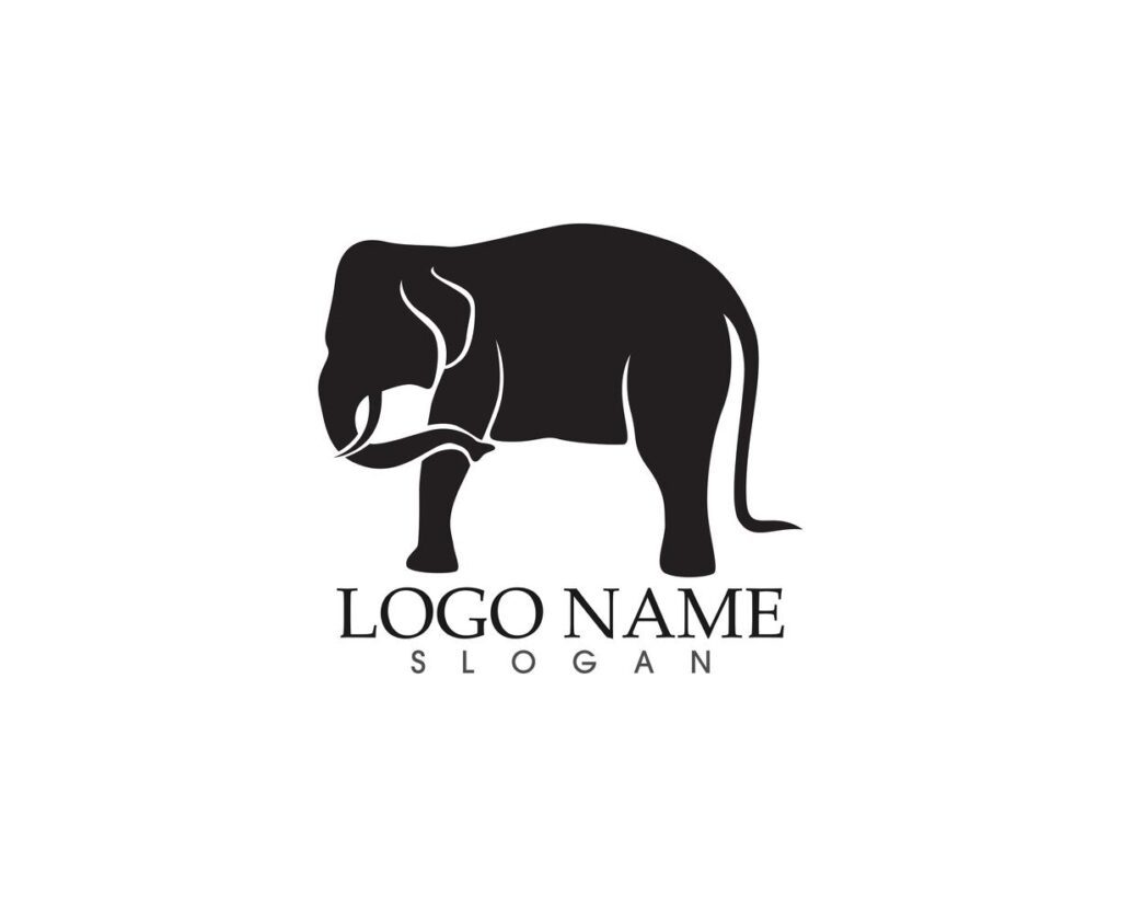 elephant vector logo and symbols template app Stock Free