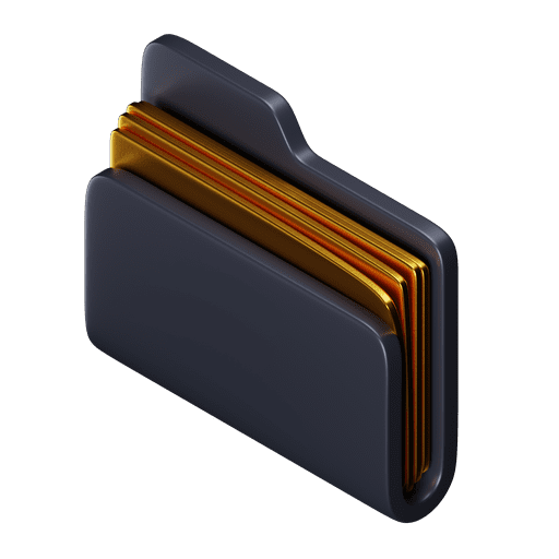 Folder, iso, premium 3D illustration