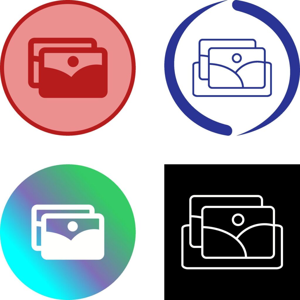 Photograph Icon Design Stock Free