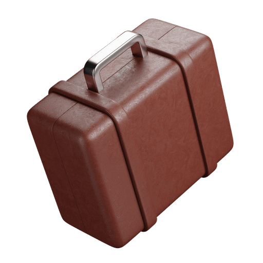 Travel, suitcase, luggage 3D illustration