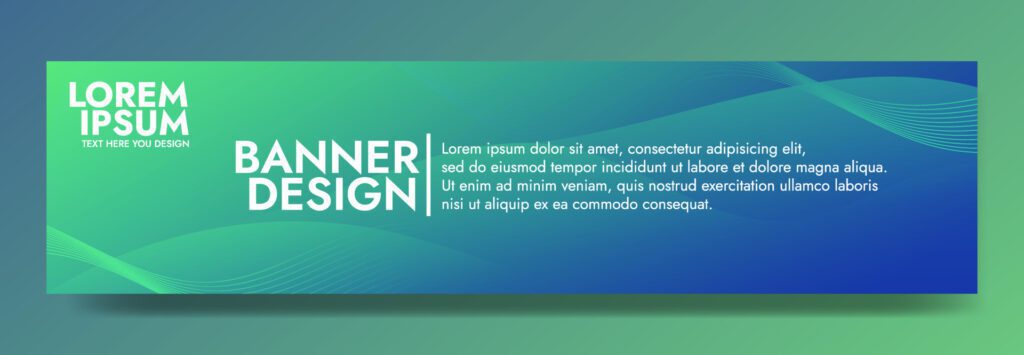 Abstract Green Fluid Wave Banner Template Free Vector