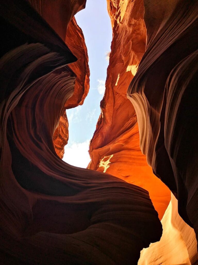 amazing natural at Lower Antelope Canyon Stock Free