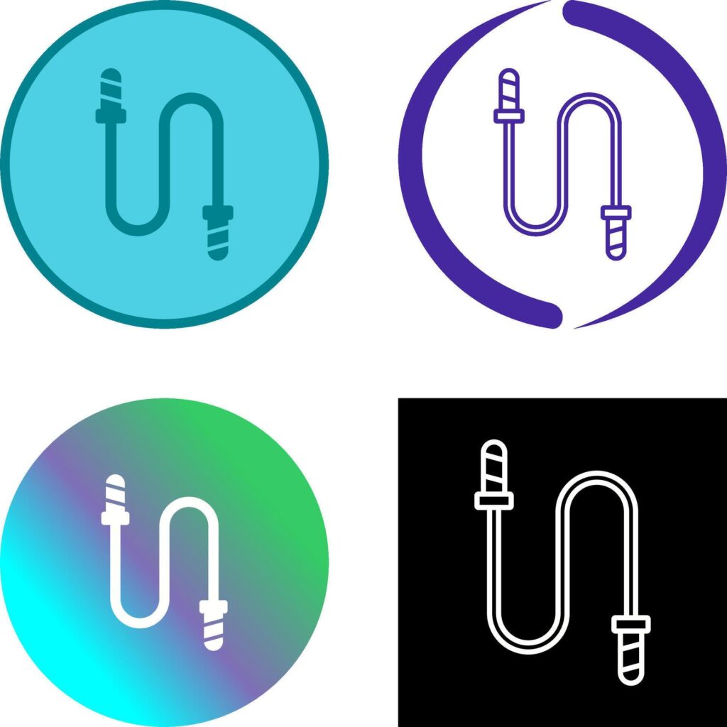 Jumping Rope Icon Design Stock Free