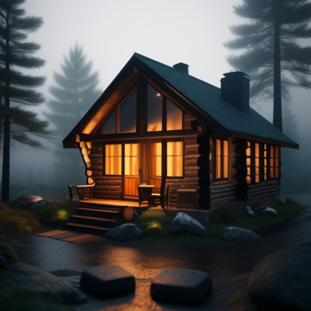 A cozy cabin in by @ai_generated