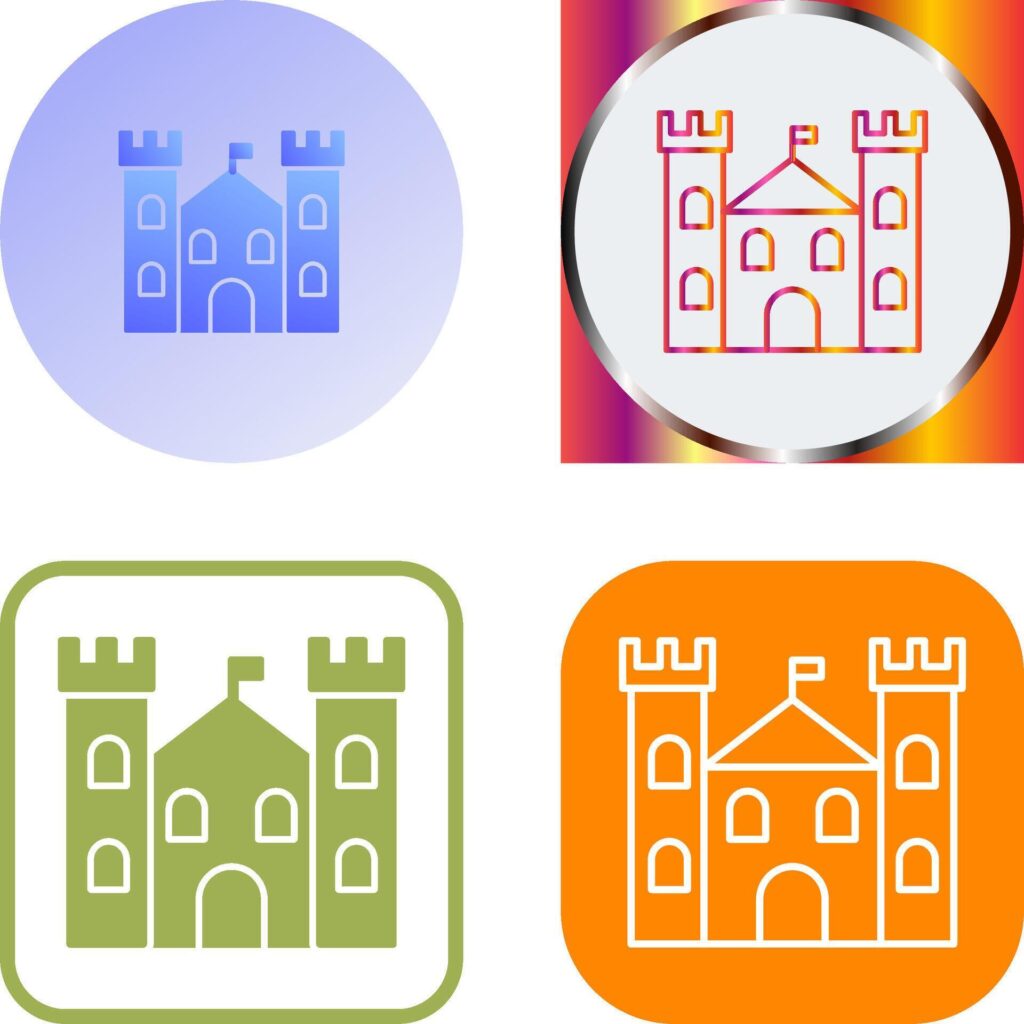 Castle Icon Design Stock Free