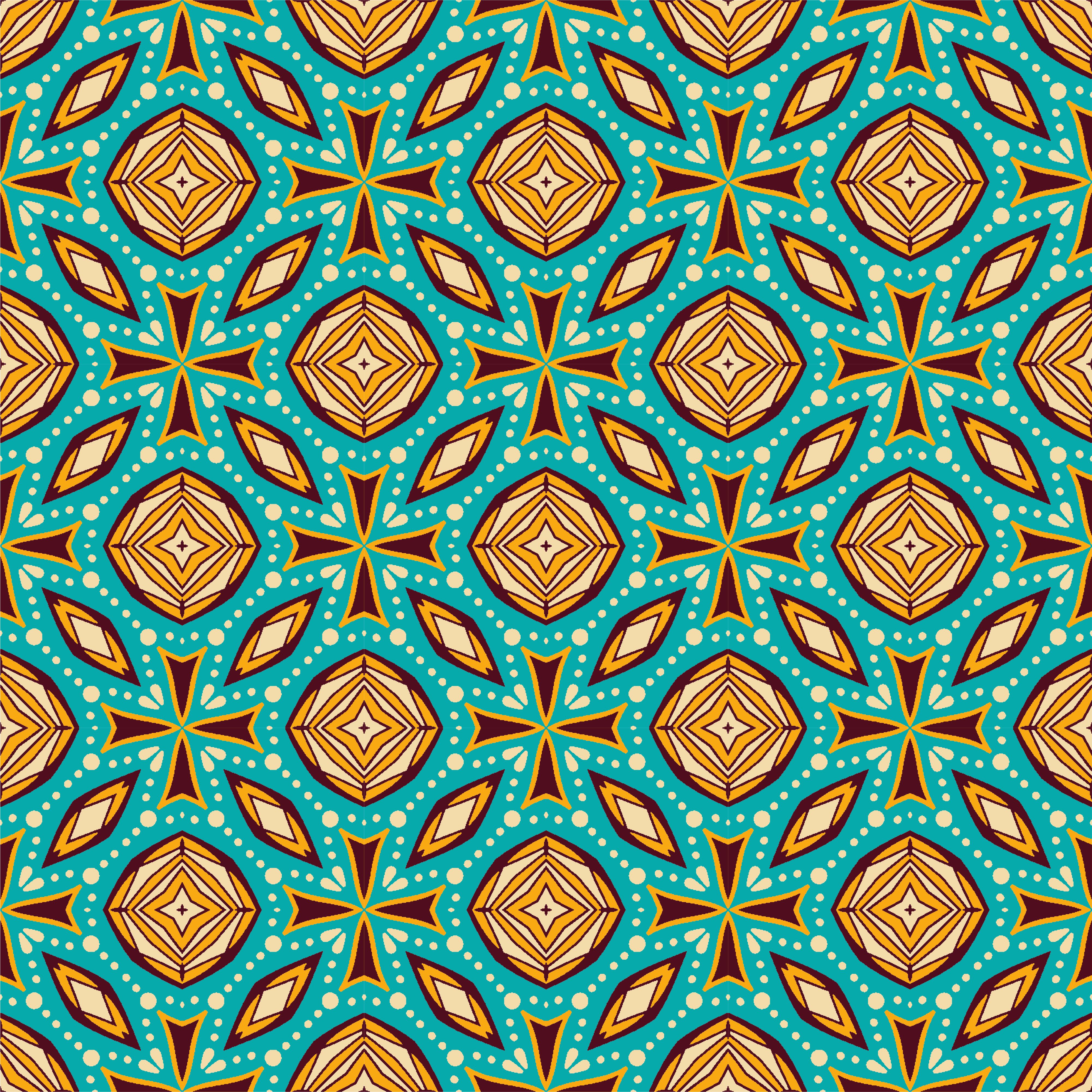 Pattern background ornament. Seamless decorative design Free Vector