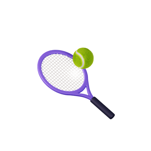 Tennis, ball, game 3D illustration