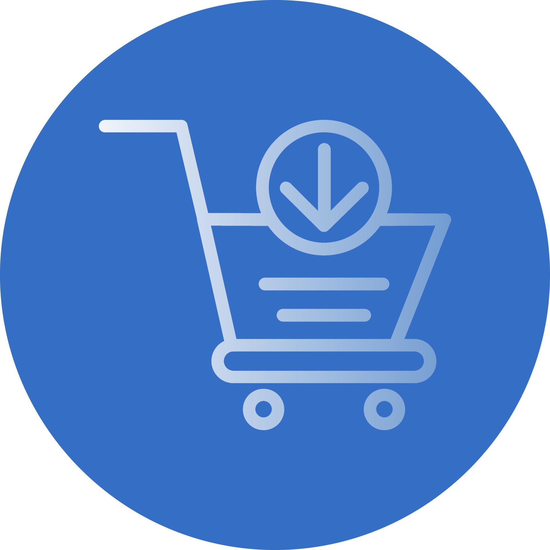 Cart Arrow Down Vector Icon Design Stock Free and Free SVG