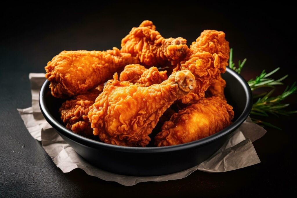 stock photo of fried chicken food photography AI Generated Stock Free