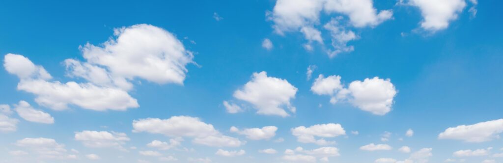 panorama blue sky with white cloud background nature view Stock Free