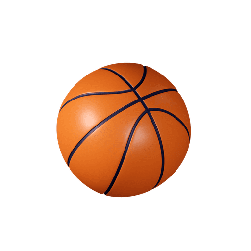 Basketball, ball, sports 3D illustration