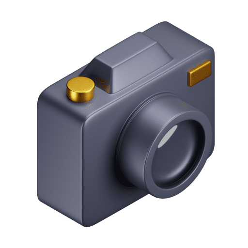 Camera, iso, premium 3D illustration