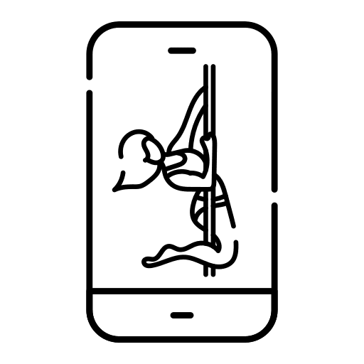 Poledance, online, course icon