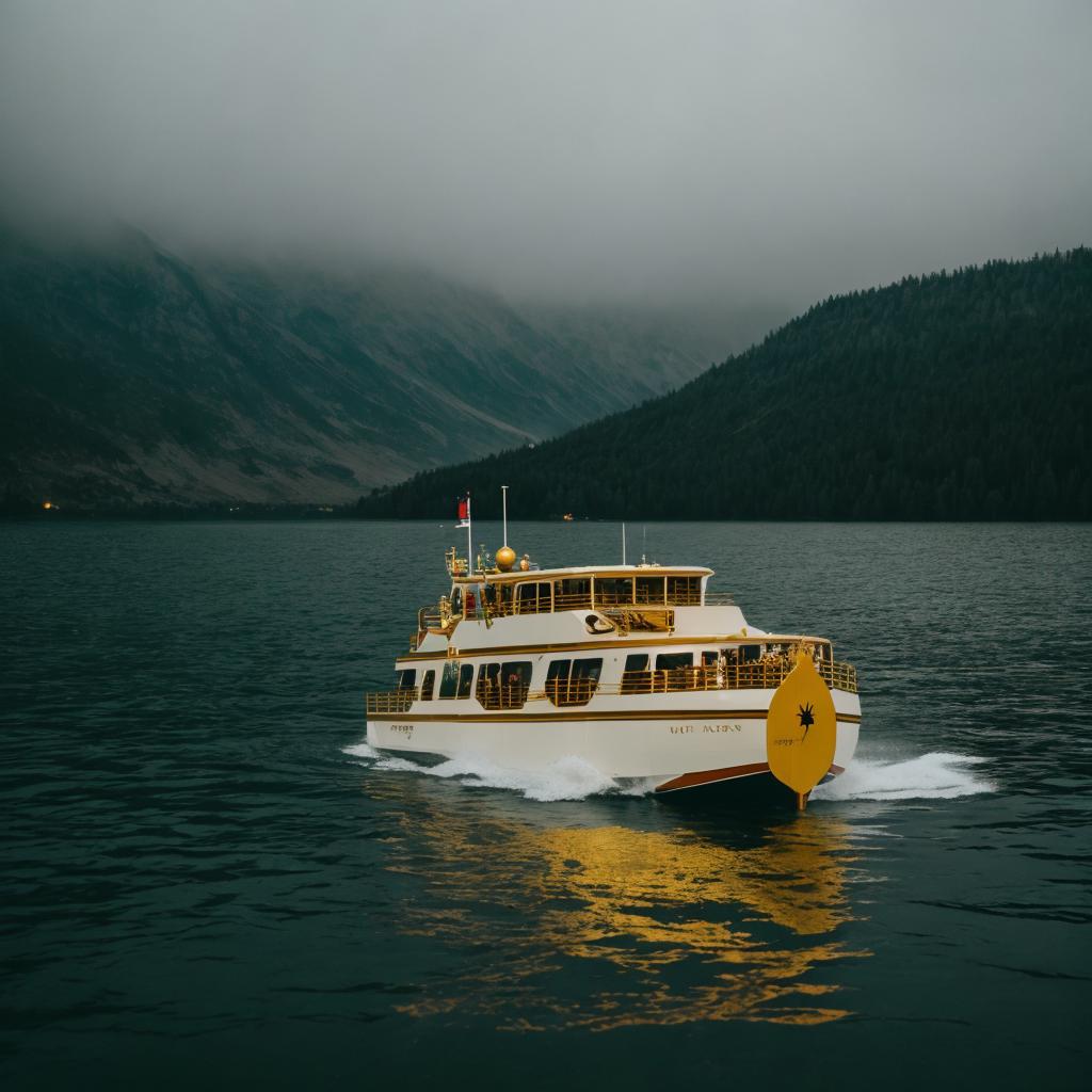 Taking the ferry with by @ai_generated