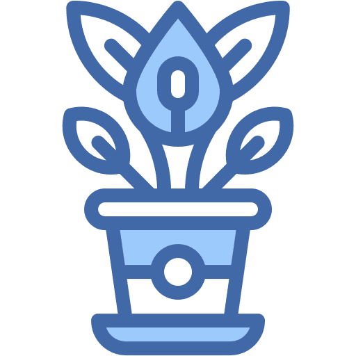 Lily, house, plants icon