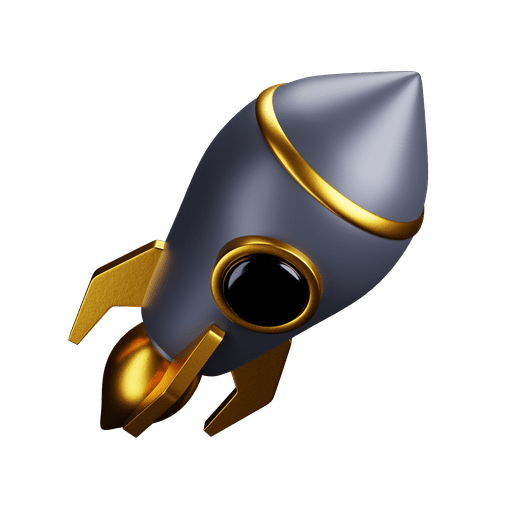 Rocket, premium 3D illustration