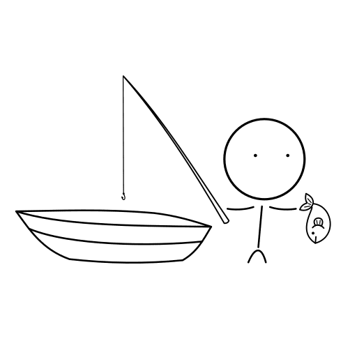 Fisherman, fishing, recreation icon