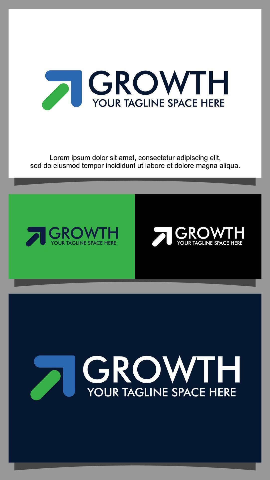 Up arrow growth logo template Stock Free