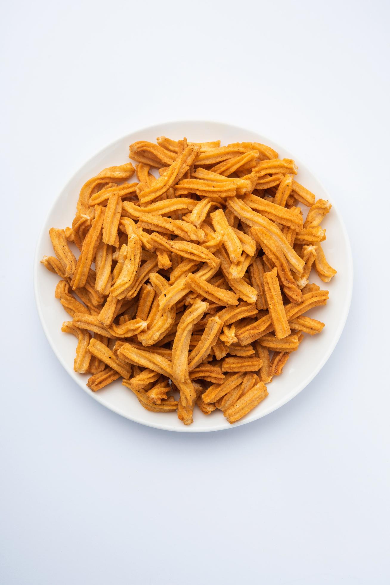 Salted Soya Sticks Indian namkeen food Stock Free