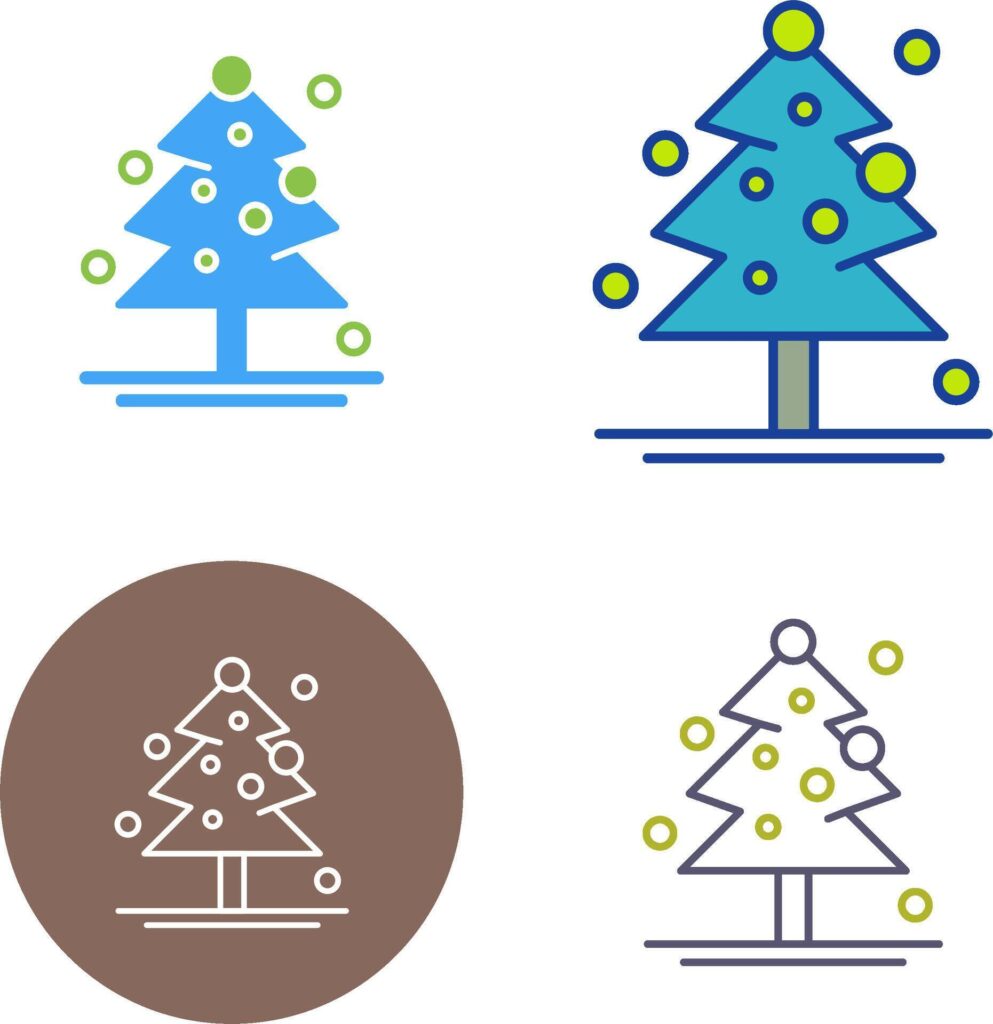 Christmas Tree Icon Design Stock Free