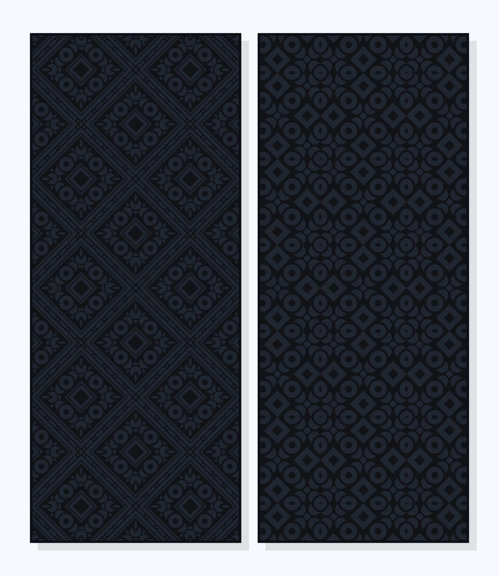 Dark abstract pattern vertical card Free Vector