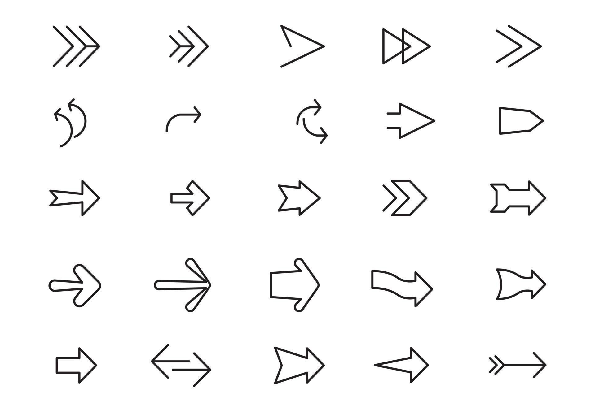 Arrows icon Set Stock Free