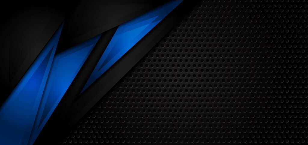 Abstract black and blue background Free Vector