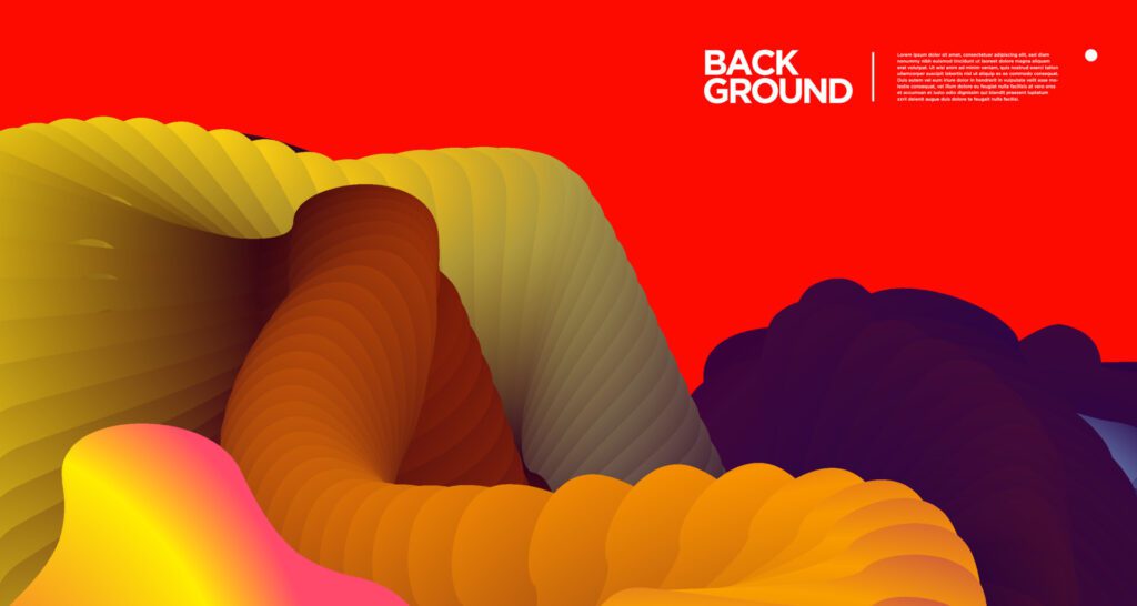 Vector colorful gradient abstract fluid background for banner template Free Vector and Free SVG